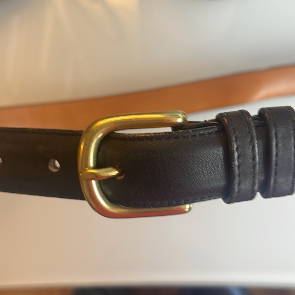 Coach genuine cow hide mens black leather belt - size 34”, 85 cm.